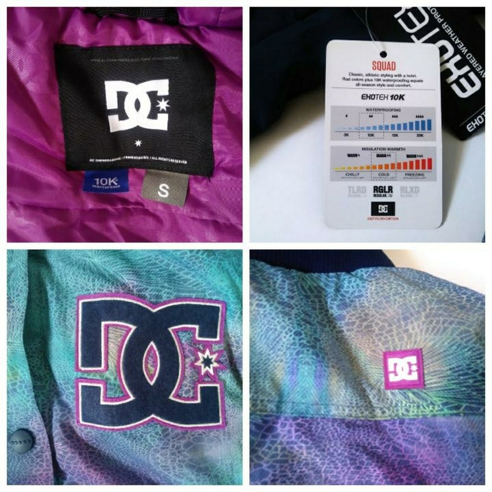 SOLD!!! DC 'Squad' Snowboard Jacket Ski Snow - Picture 4 of 8
